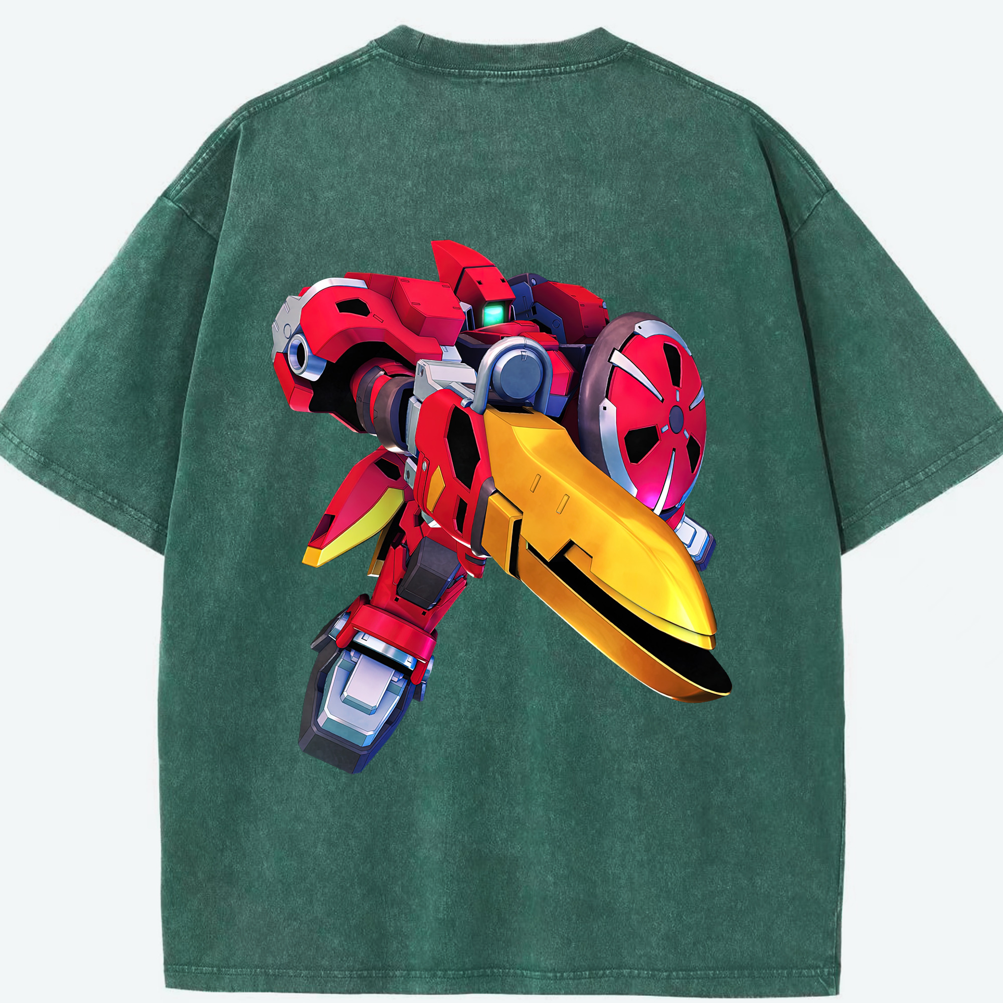（画像用） 機動戦士ガンダム Mobile Suit Gundam 綿100% ヴィンテージ風 半袖Tシャツ（背面プリント）
